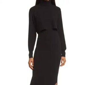 AllSaints Black sweater Dress